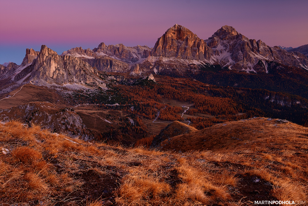 Evening at Tofane (Italy, Dolomites)
